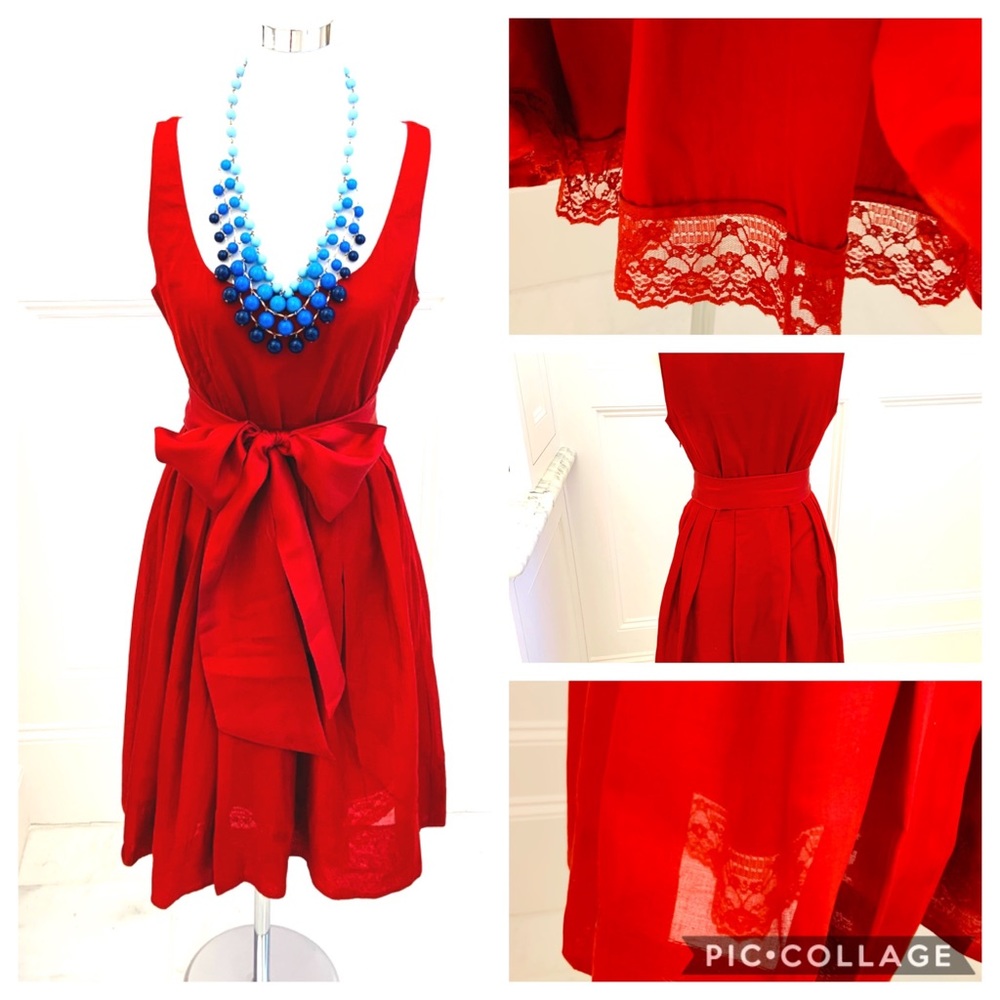 Anthropologie pleated skirt midi dress.